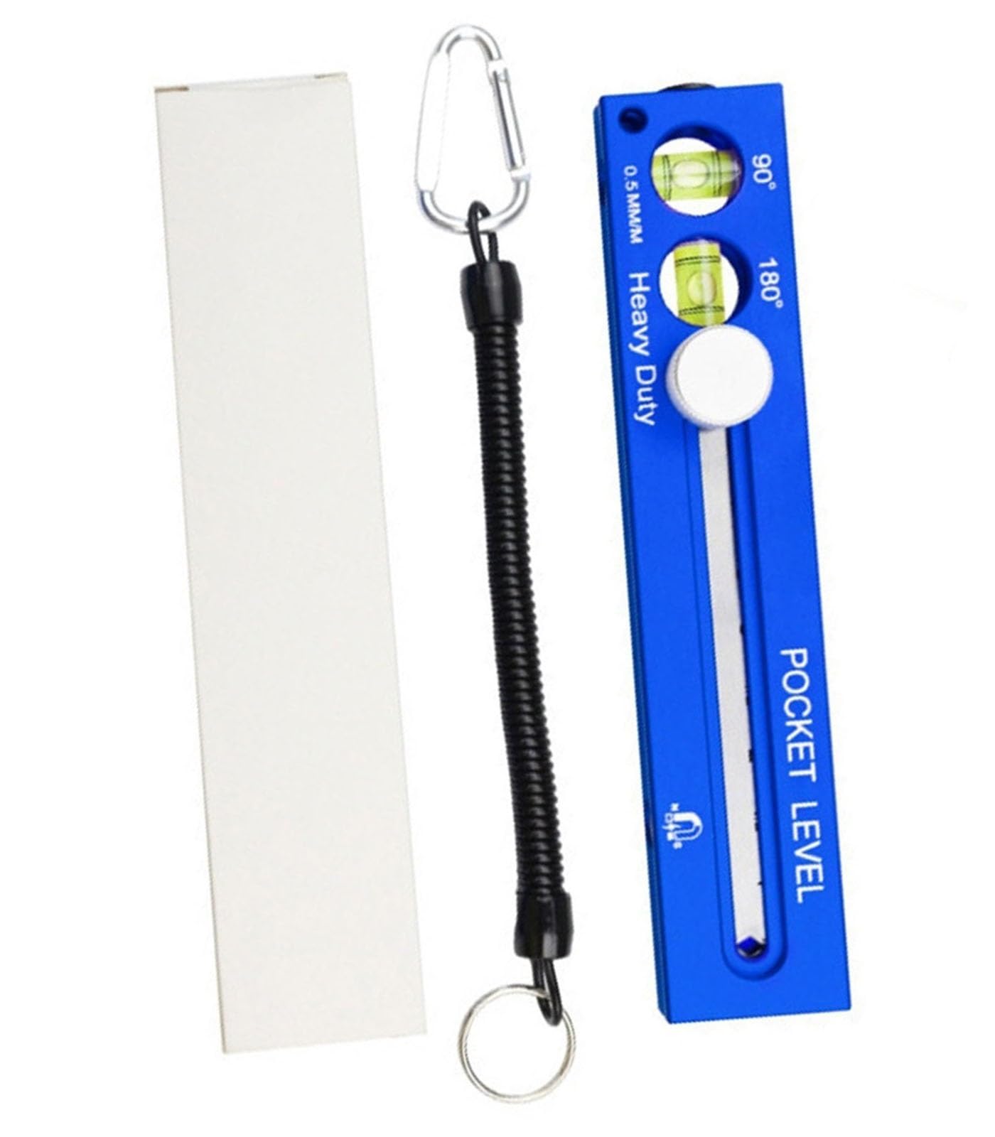 Adjustable Woodworking Leveling Marking Ruler Multifunctional Marking Level Ruler with 90° & 180° Spirit Levels for Woodworking Carpentry & DIY(Blue)