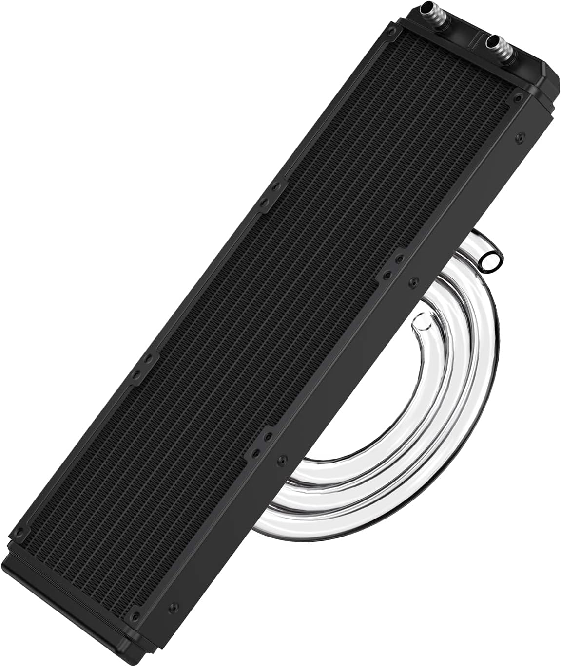 Clyxgs Water Cooling Radiator, 12 Pipe Aluminum Heat Exchanger Radiator with Tube for PC CPU Computer Water Cool System DC12V 360mm