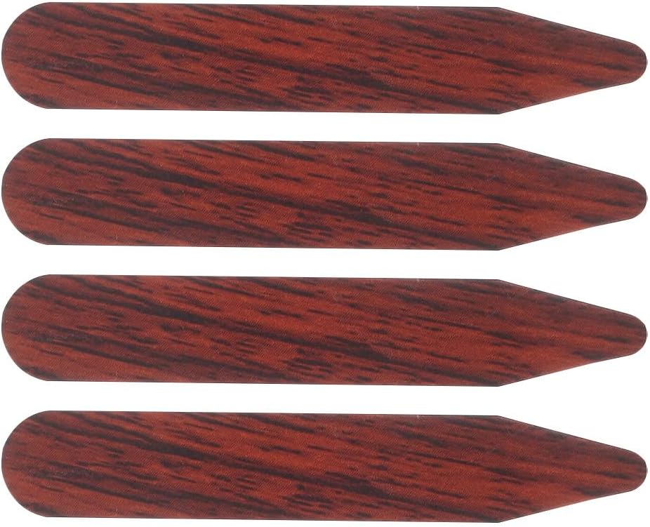 4pcs Wood Grain Collar Stays: Collar Protector Inserts Invisible Strips Corner Supports Men Clothing Accessories For Women Men Formal Shirt Dress