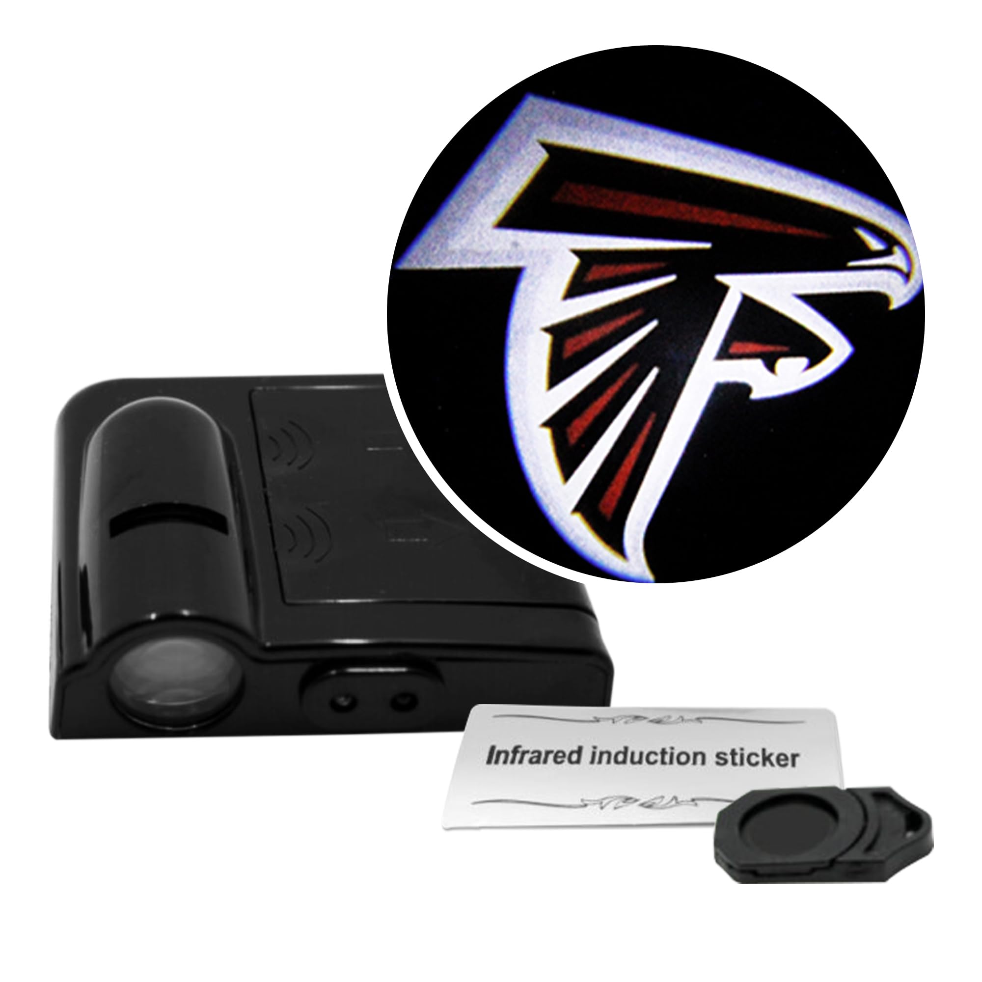 LED Car Door Light - Officially Licensed NFL Wireless Projector - Show Your Team Pride - Battery Powered, Easy Install