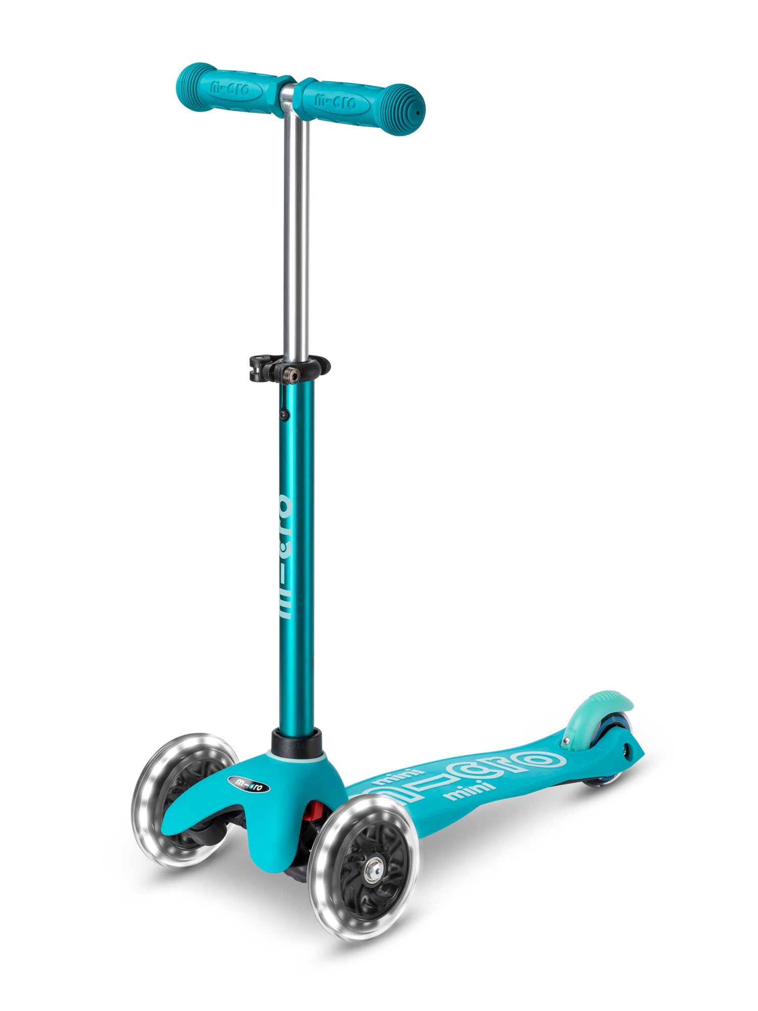 Micro™ Mini Deluxe LED | Kickboard mit LED-Vorderrollen | Lenken durch Gewichtsverlagerung| mitwachsender Lenker höhenverstellbar | ab 2 J. | Kickboard in 7 Farben erhältlich