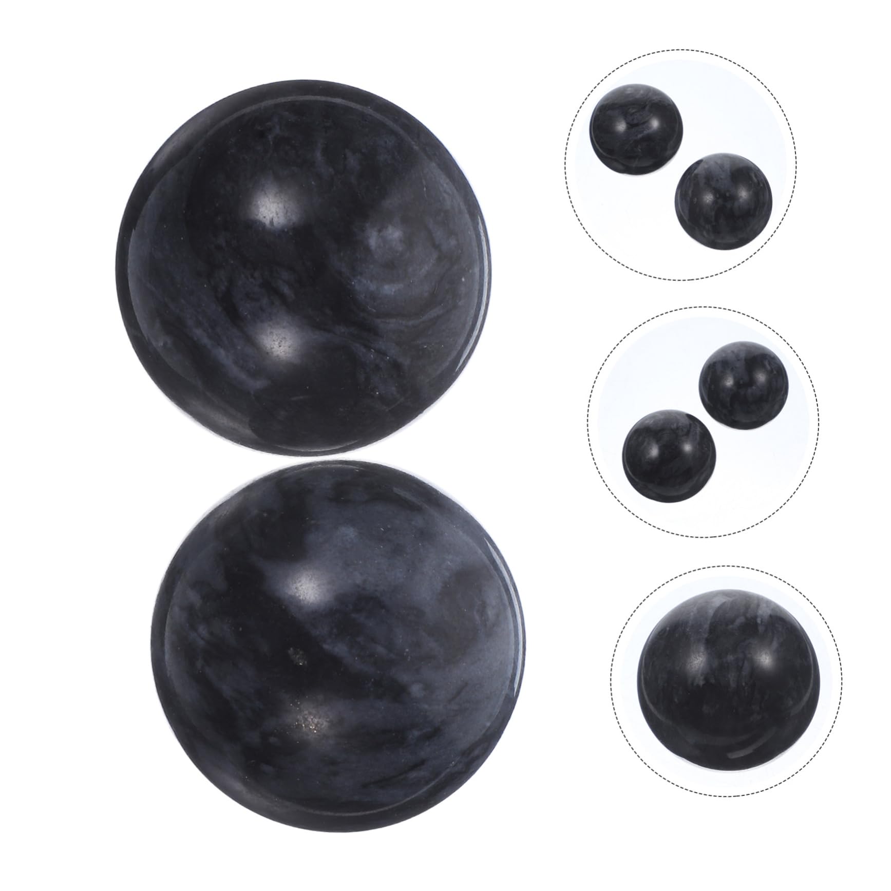 MOLUCKFU Elderly Health Exercise Baoding Jade Hand Movement Fitness Relaxation Set Random Color