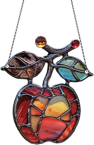 Miniatura 1 de Adornos de Apple para colgar en la ventana, regalo para los amantes de las manzanas, decoración de Navidad para colgar en la pared de la habitación