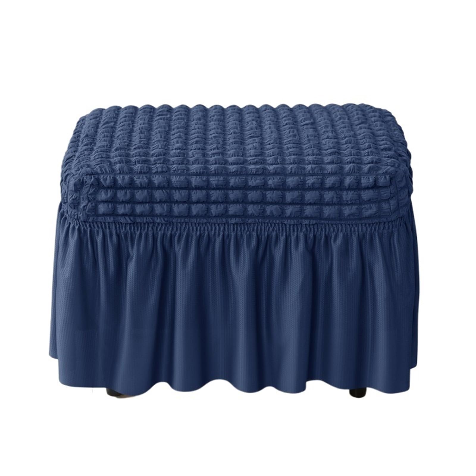 YXINAER Foot Stool Cover 1PCS Bubble Footstool Stretch Ottoman(B7 Footstool Cover)