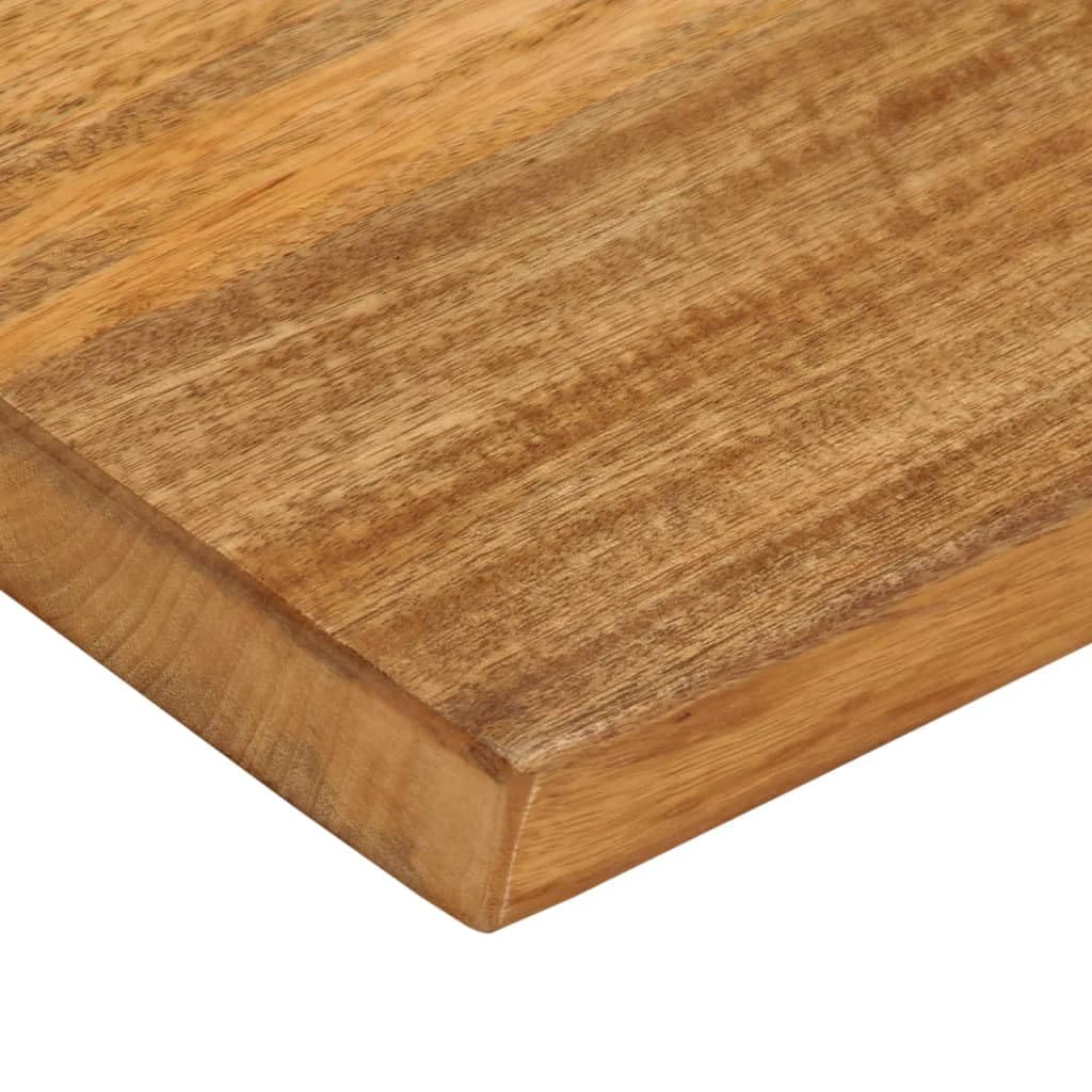 vidaXL Piano Tavolo Bordi Vivi 110x60x2,5cm in Legno Massello di Mango