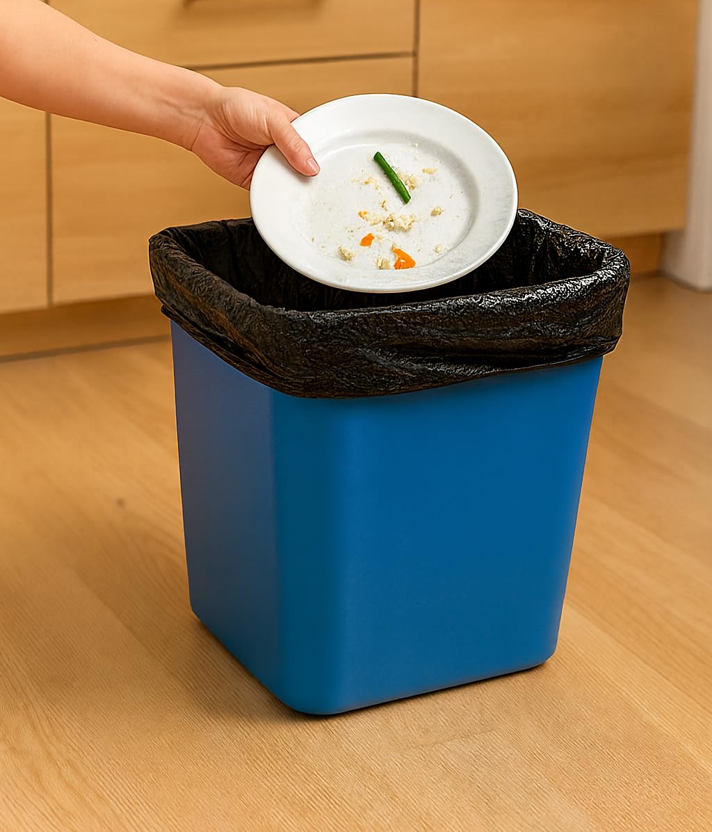 Babylonplast Worki na śmieci, 60 l, bardzo mocne, czarne, stabilne, odporne na rozerwanie, 68 x 73 cm, nadają się do recyklingu i przyjazne dla środowiska, worki na odpady budowlane 35 µ (375)