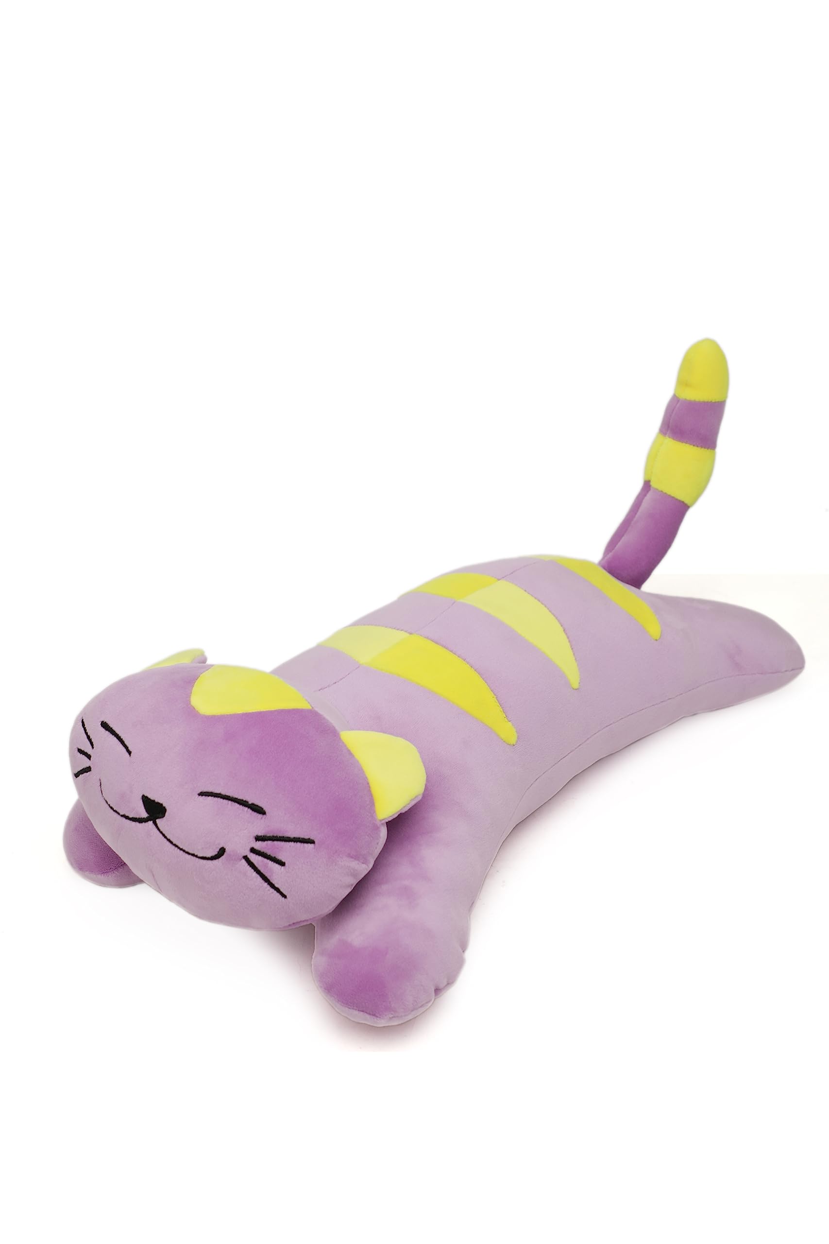 LAZY BABY Super Soft Fabric Lucy - The Naughty Cat Toy for Kids(Size-42 cm (Without Tail), Pack of 1, Multicolor)