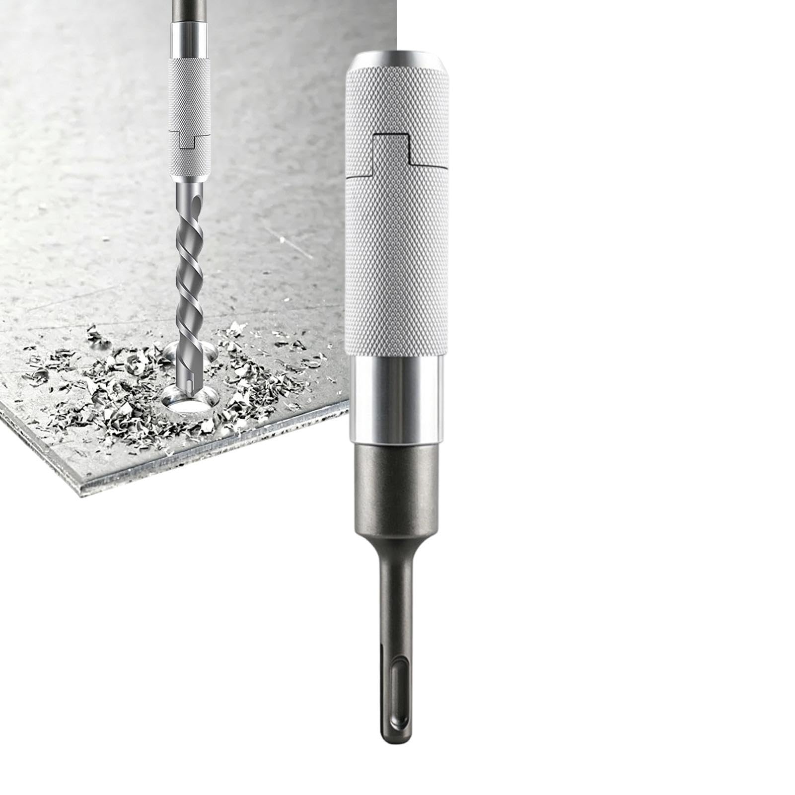 Convertitore Trapano A Percussione Utensile Antiscivolo Robusto con Anello | Convertitore Perforatore Rotante Per Foratura Tubi Ristrutturazioni Lavori Industriali