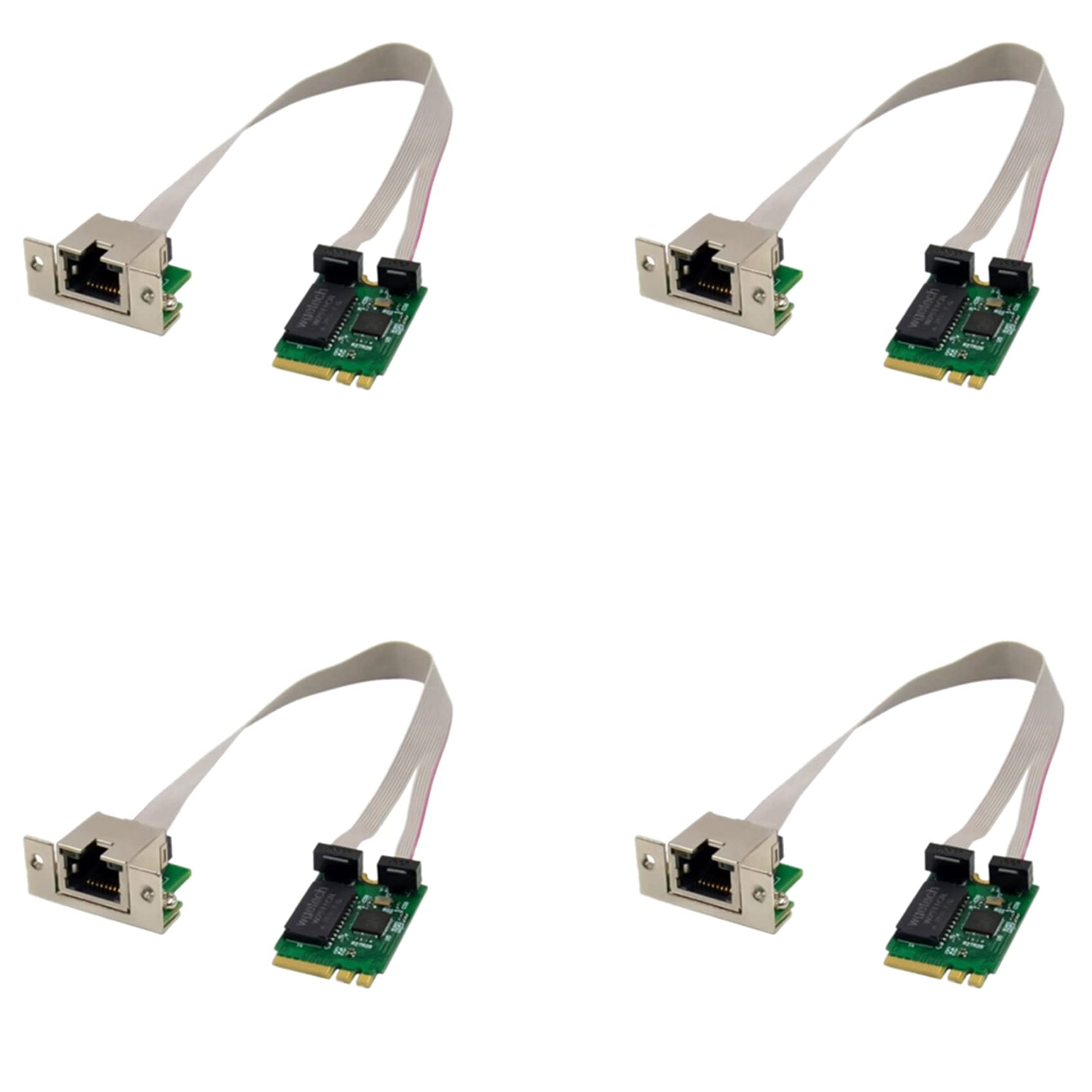 4X M.2 A+E Adattatore Ethernet 2.5G Scheda di Rete M.2 Multi-Gigabit 2.5G/1G/100M 8125B Com
