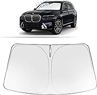 Vista 236 de Proadsy 2025 - Parasol para parabrisas actualizado con ajuste personalizado para Nissan Rogue 2014-2020, protector plegable de 4 capas