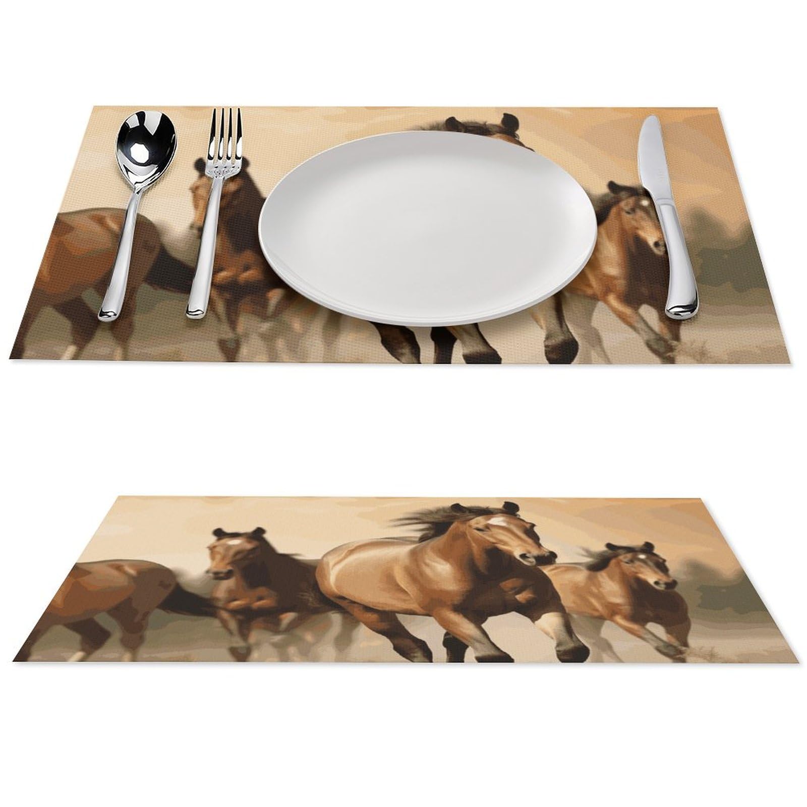 Sets de table en PVC tressé lavables pour salle à manger et cuisine moderne
