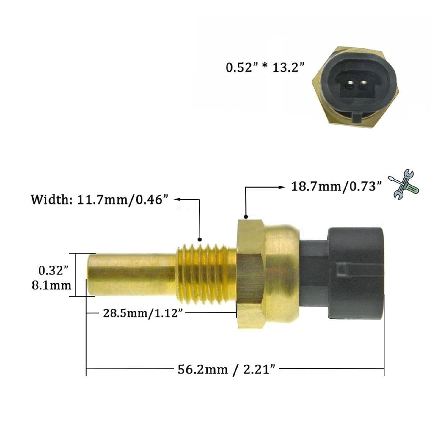 96182634 Water Temperature Sensor Plug(1Set)