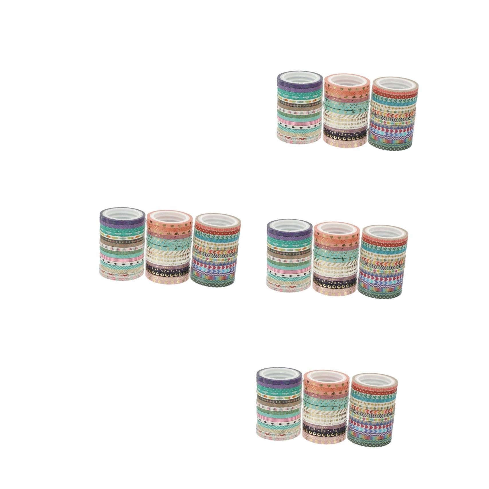 Operitacx 4 Sätze Feines Washi Tape Dekoratives Klebeband Für Diy Handwerke Scrapbooking Und Journaling Pro Für Bastelprojekte Und 48 Rollen * 4