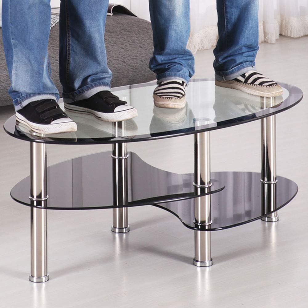 Fei スタンディングデスク ラウンドオーバルガラスコーヒーテーブルラウンド3層ディナーオフィスサイドカクテルテーブル家具付きステンレス鋼脚付きリビングルーム スタンディングデスク 色 白 サイズ さいず 100 45cm サイドテーブル サイズ 100 45cm Www Fei スタンディングデスク ラウンドオーバルガラスコーヒーテーブルラウンド3層ディナーオフィスサイドカクテルテーブル家具付きステンレス鋼脚付きリビングルーム スタンディングデスク 色 白 サイズ さいず 100 45cm サイドテーブル サイズ 100 45cm Www