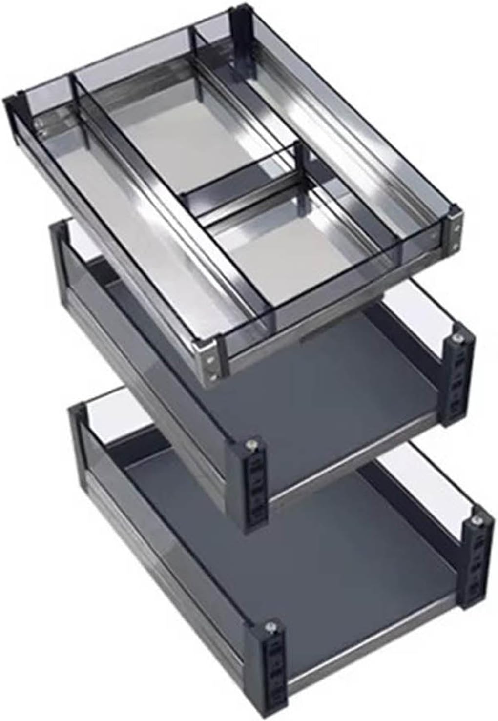 Pull Out Home Organizers 3-Tier Slide Out Shelf Under Cabinet Storage Multi-Use Sliding Drawer for Under Kitchen Bathroom Sink Organizers and Storage