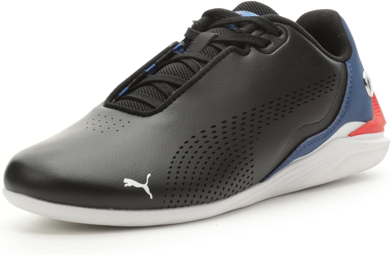 PUMAUnisex-Child Shoes BMW M Motorsport Drift Cat Decima Sneaker, Black-Pro Blue, 4.5 US Big Kid