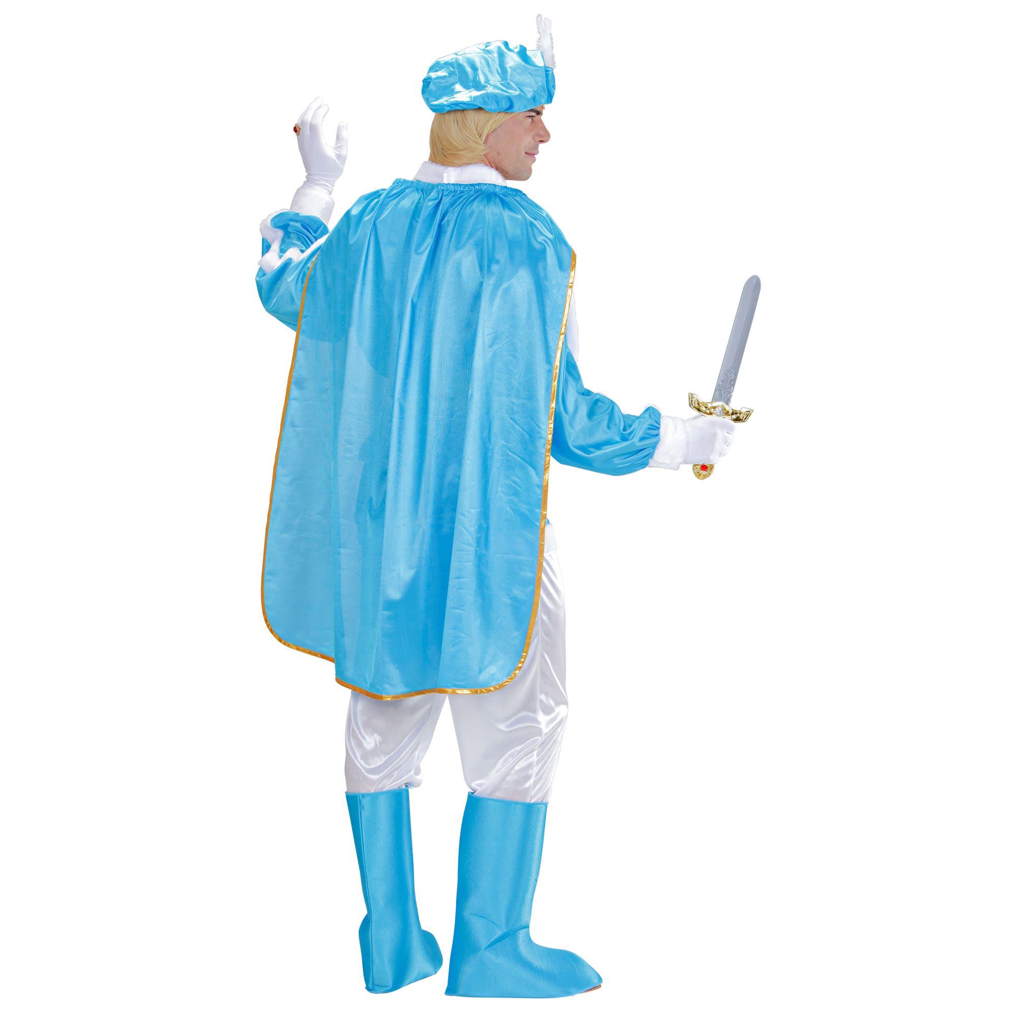 W WIDMANN MILANO Party Fashion - Kostüm Blauer Prinz, König, Mittelalter, Faschingskostüme, Karneval