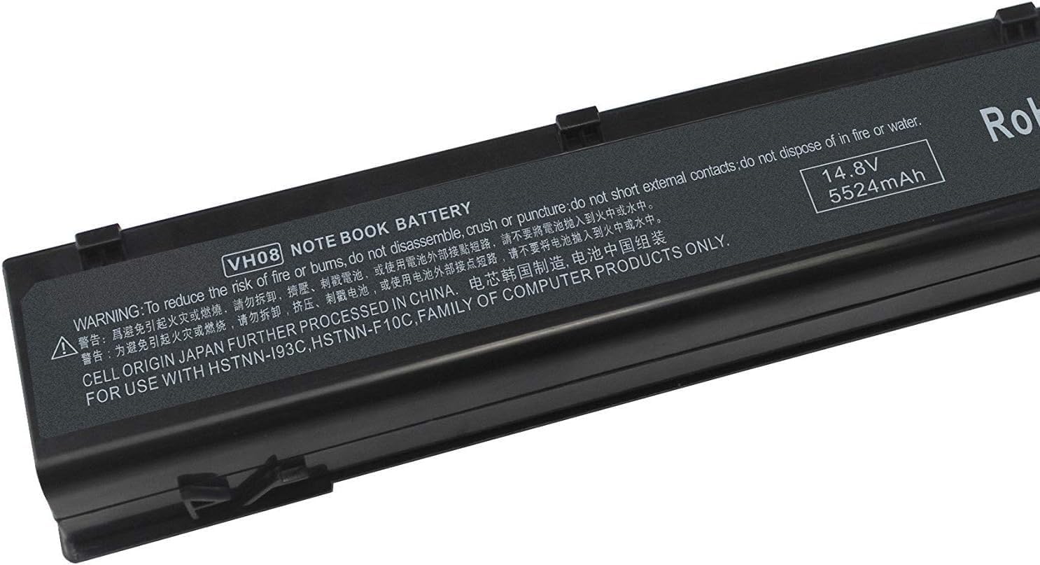 VH08 VH08XL HSTNN-F10C HSTNN-I93C 632427-001 632425-001 632113-141 632114-421 Laptop Battery Replacement for HP Elitebook 8560W 8570W 8760W 8770W Mobile Workstation(14.8V 83Wh)