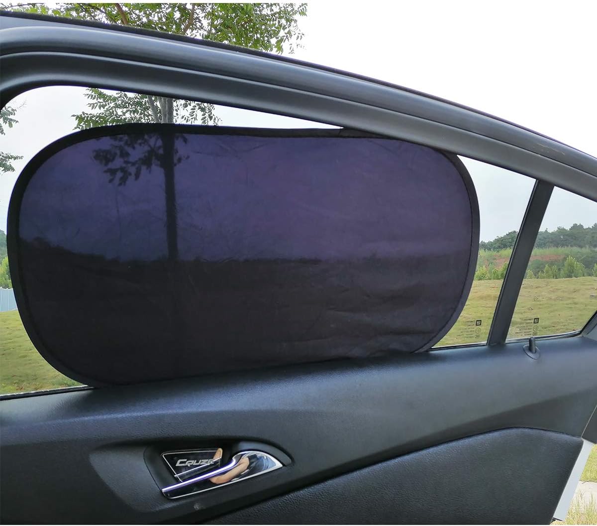 DEEPIN Car Window Shade (4 Pack) -20"x12" Car Side Windows Sunshade for Baby | Car Sun Shades Protector with 80 GSM and 15s Film Full UV Protection for Kids