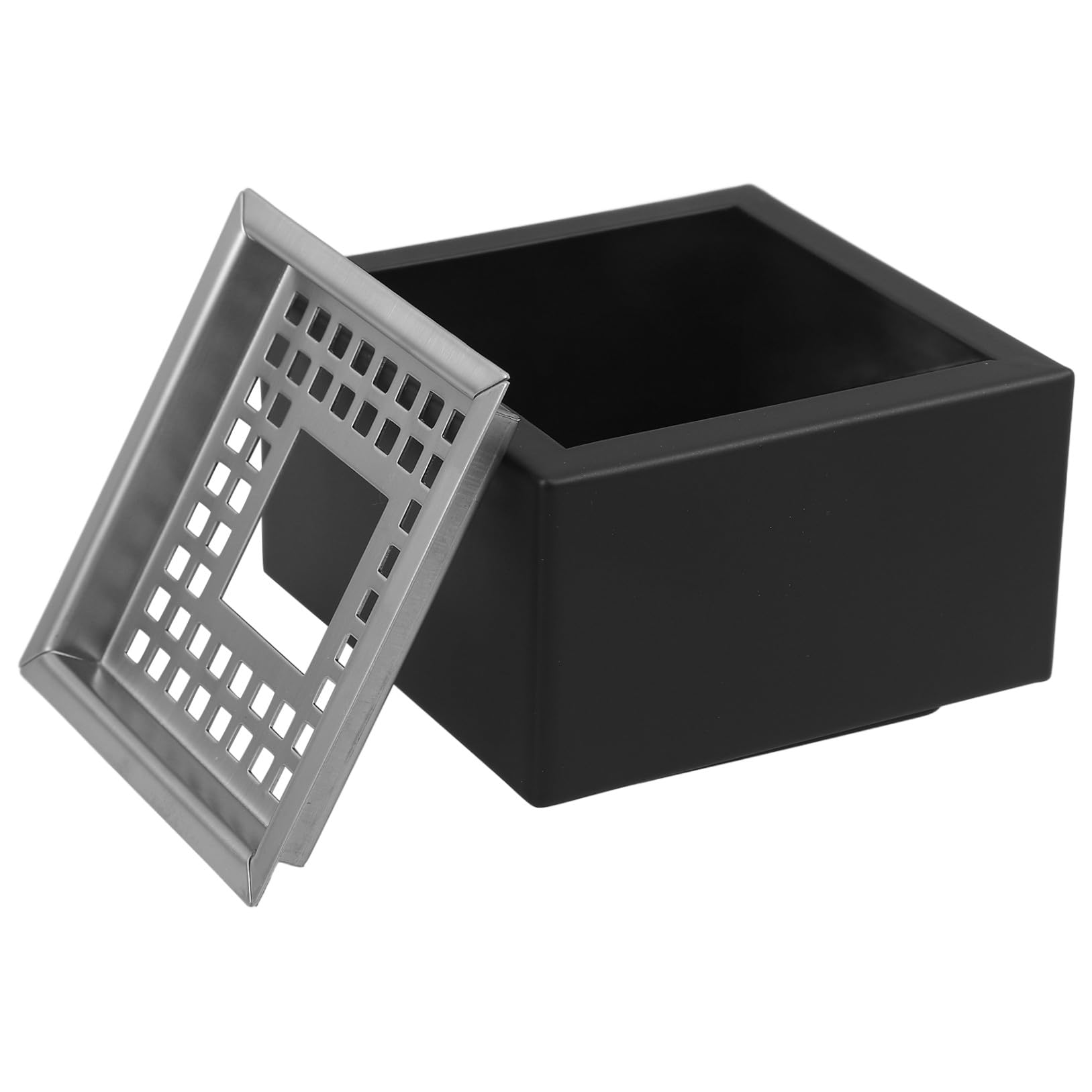 Cendrier carré Cabilock en acier inoxydable grand modèle pour maison et bureau