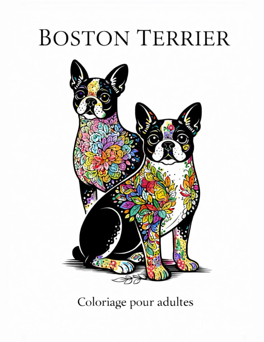 Boston Terrier: 30 illustrations originales à colorier, Mandala