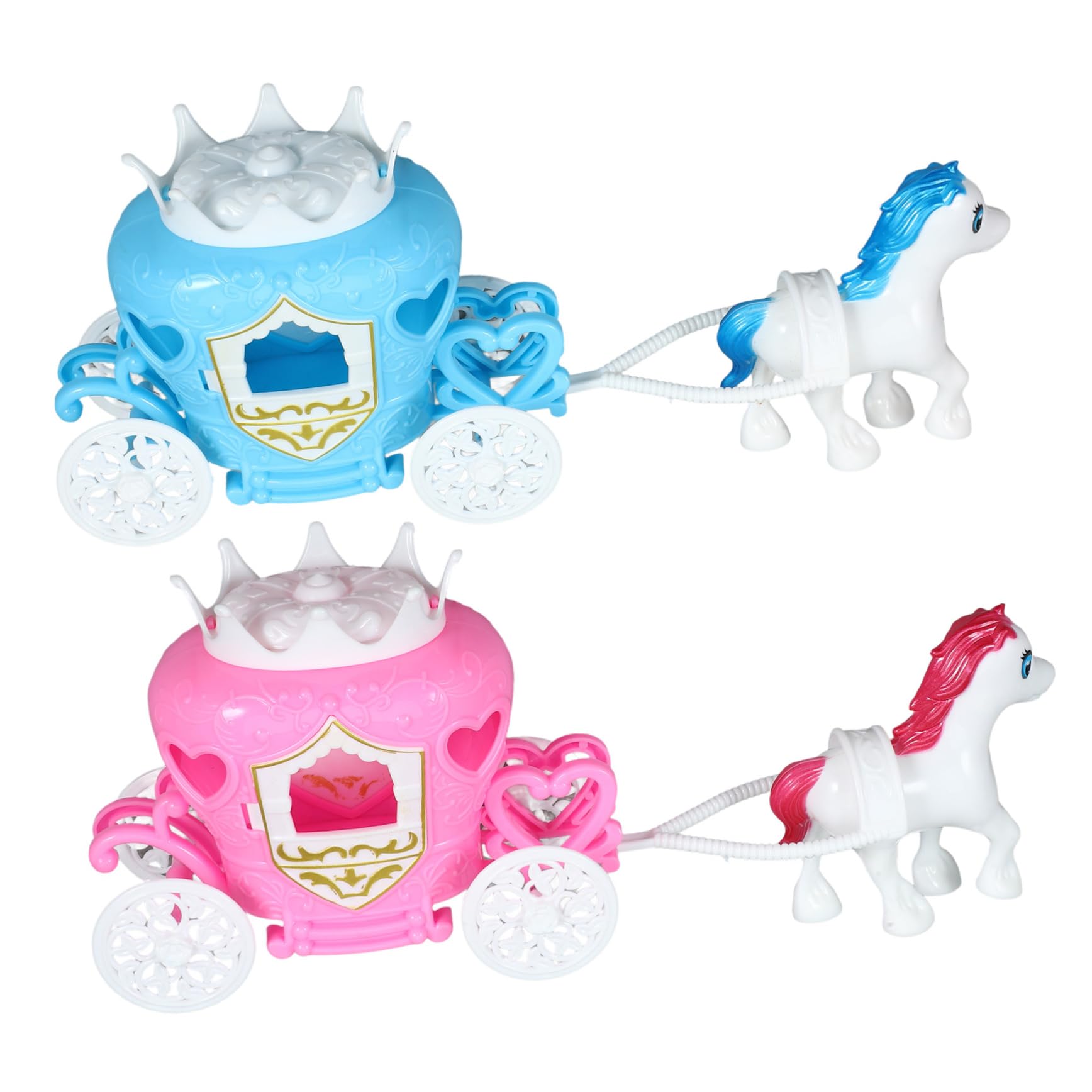 Amazon.co.jp: ULDIGI 2個 ファンタジー馬車ユニコーン城カボチャの車