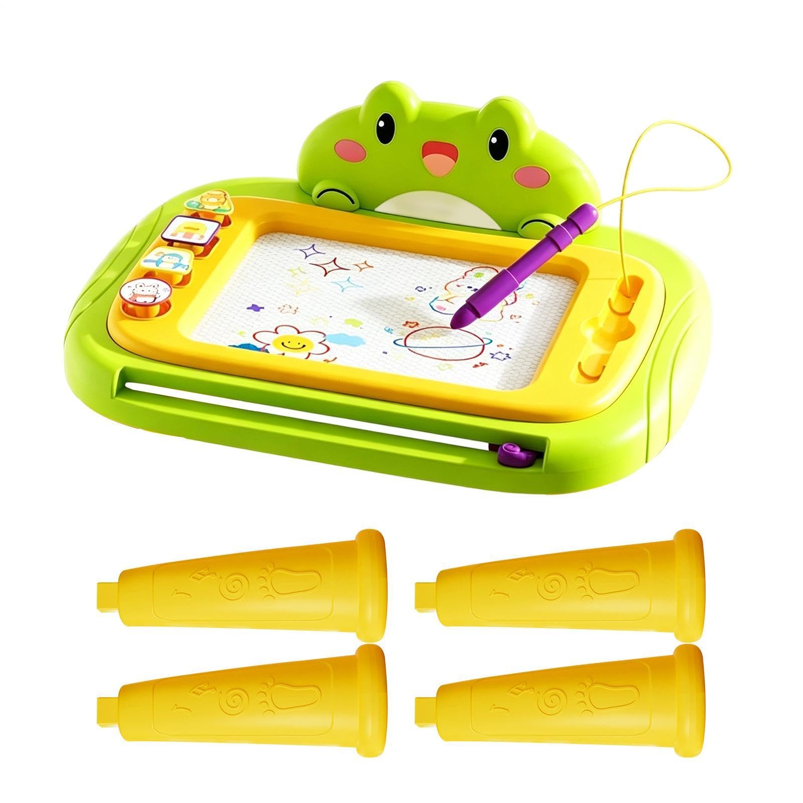 Lavagna Magnetica da Disegno Timbri Schermo Cancellabile Giocattoli | Tavoletta Magnetica Portatile da Disegno per Bambini, Casa, Classe, Homeschool, Asilo, Sala Giochi, Viaggio, Uso
