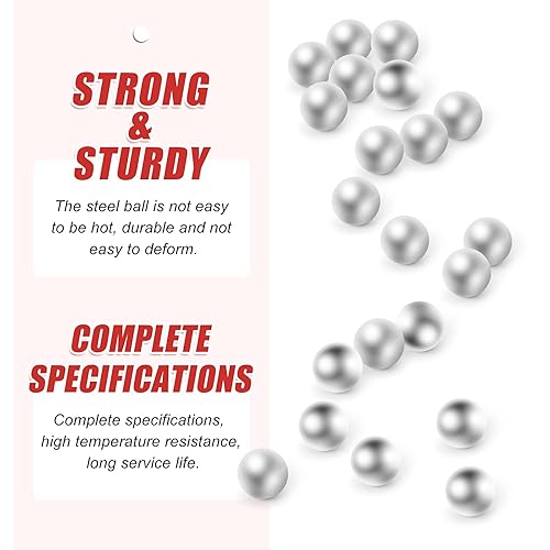 Miniatura 5 de 1000 bolas de acero de precisión de 18 pulgadas, bolas de metal, surtido de rodamientos de bolas para piezas de automóvil, bicicletas, válvulas,