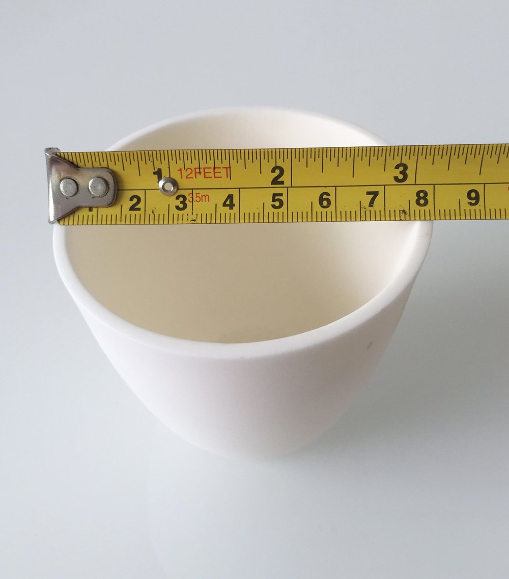 LLF 99,3% Crogiolo Al2O3 dell'alluminio dell'ossido di alluminio dell'allumina del crogiolo per il laboratorio (200ml)