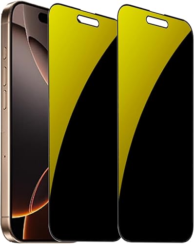 Miniatura 39 de 2 piezas de espejo de vidrio templado anti-azul de privacidad protector de pantalla anti-espía película antiespía compatible con iPhone 14