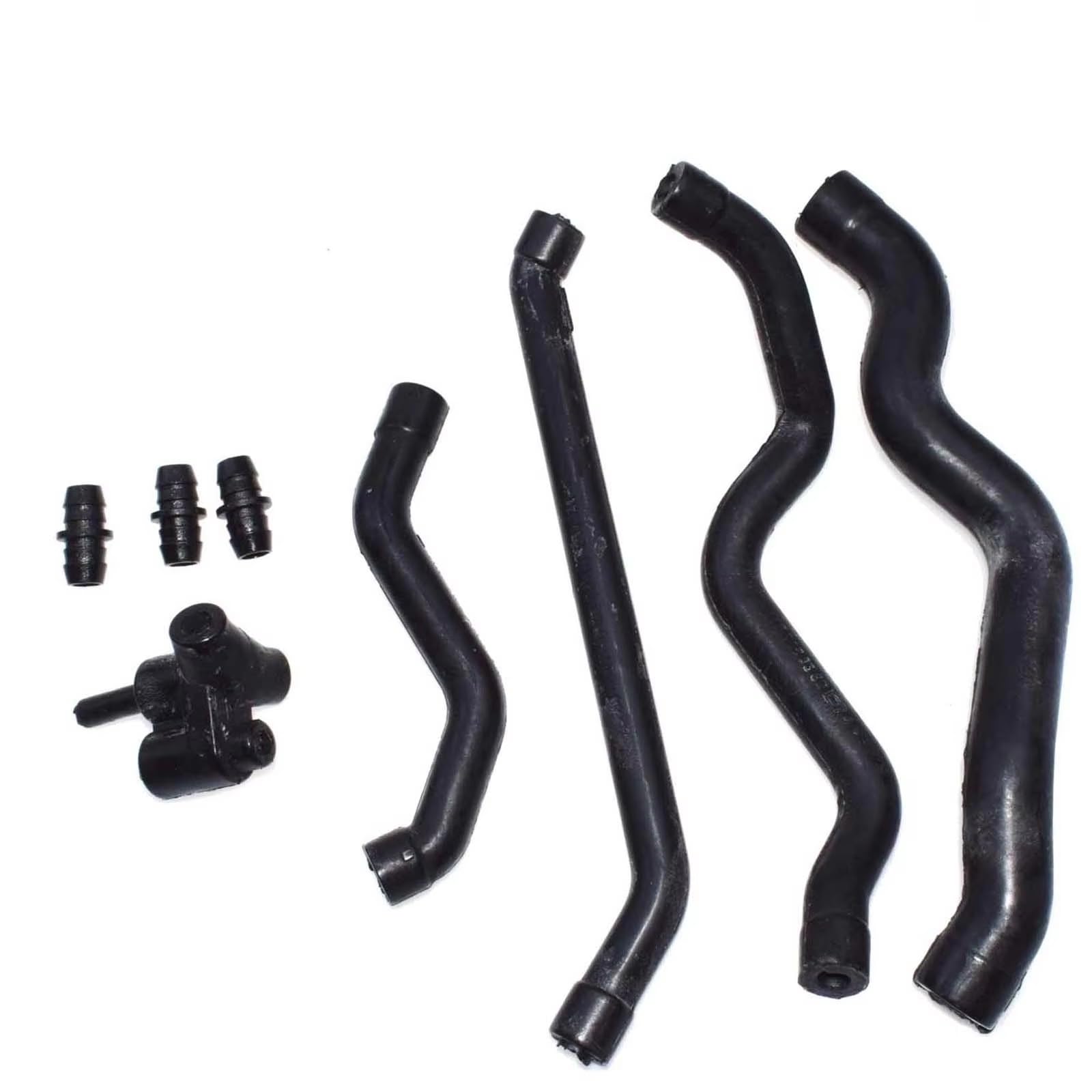 Fvoirss One Color Engine Breather Vent Hose Compatible With Benz For E55 For Amg 1999-2006 For G500 2002-2008 For R500 2006-2007 Car Engine Crankcase Ventilation Pipe 1120180482(Kit A)