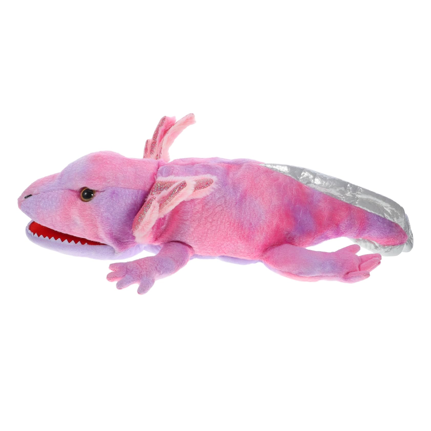 Marioneta de Mano de Salamandra de Felpa para Niños, Juguete Educativo Algodón PP, Fácil de Operar y Diseño Adorable para Juegos Imaginativos