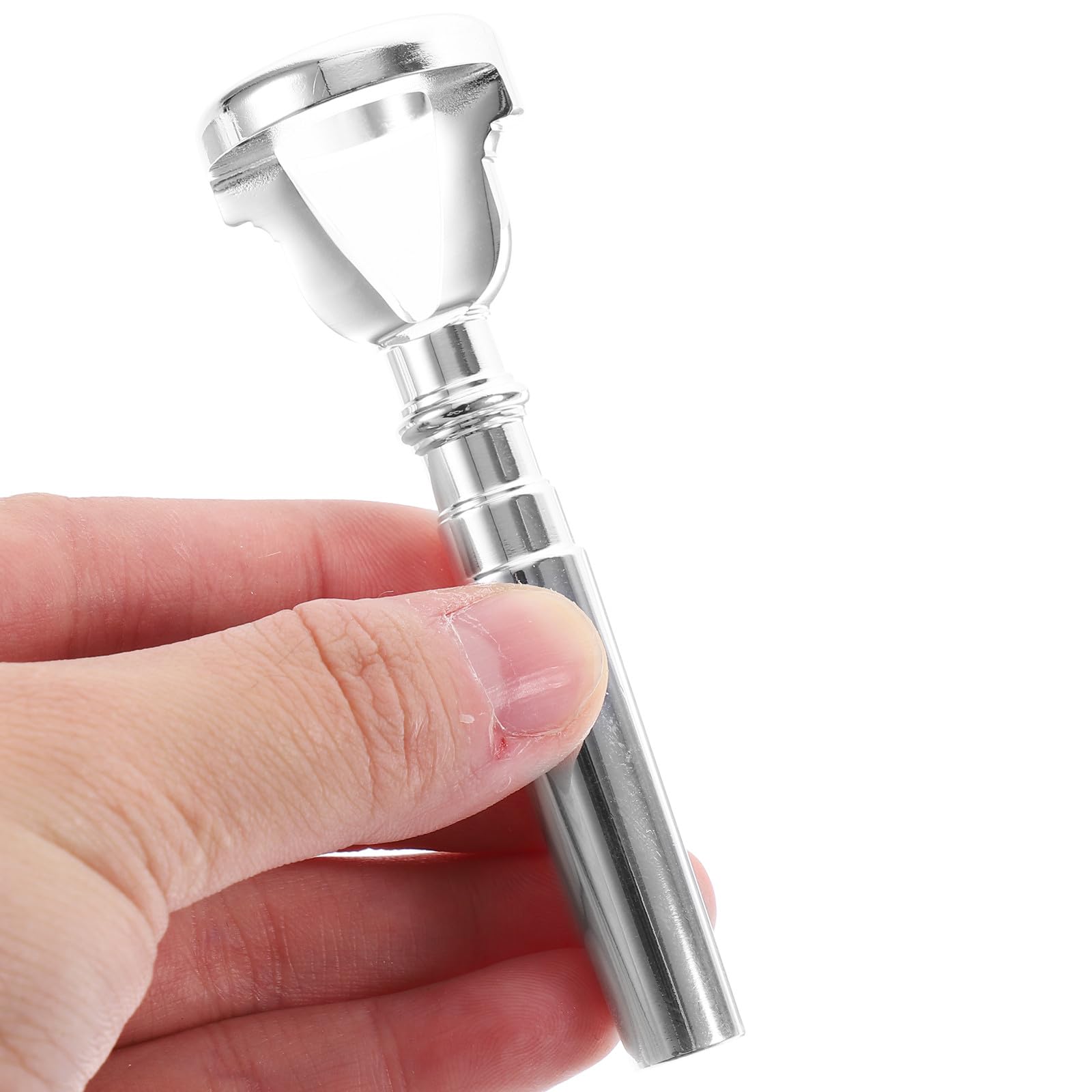Allenatore Bocchino Tromba Piccolo Argento, Dispositivo Vibrazione Labbra Tromba per Studenti e Musicisti, Accessorio Professionale per Esercizi di Strumenti a Fiato