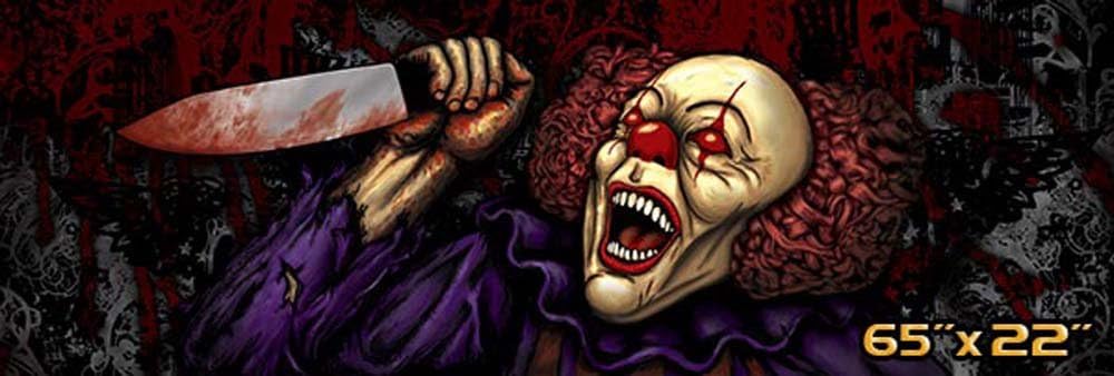 Creative tints Scary Clown Killer Clown Posse Truck Rear Window Graphic Decal (65-by-22-inch)