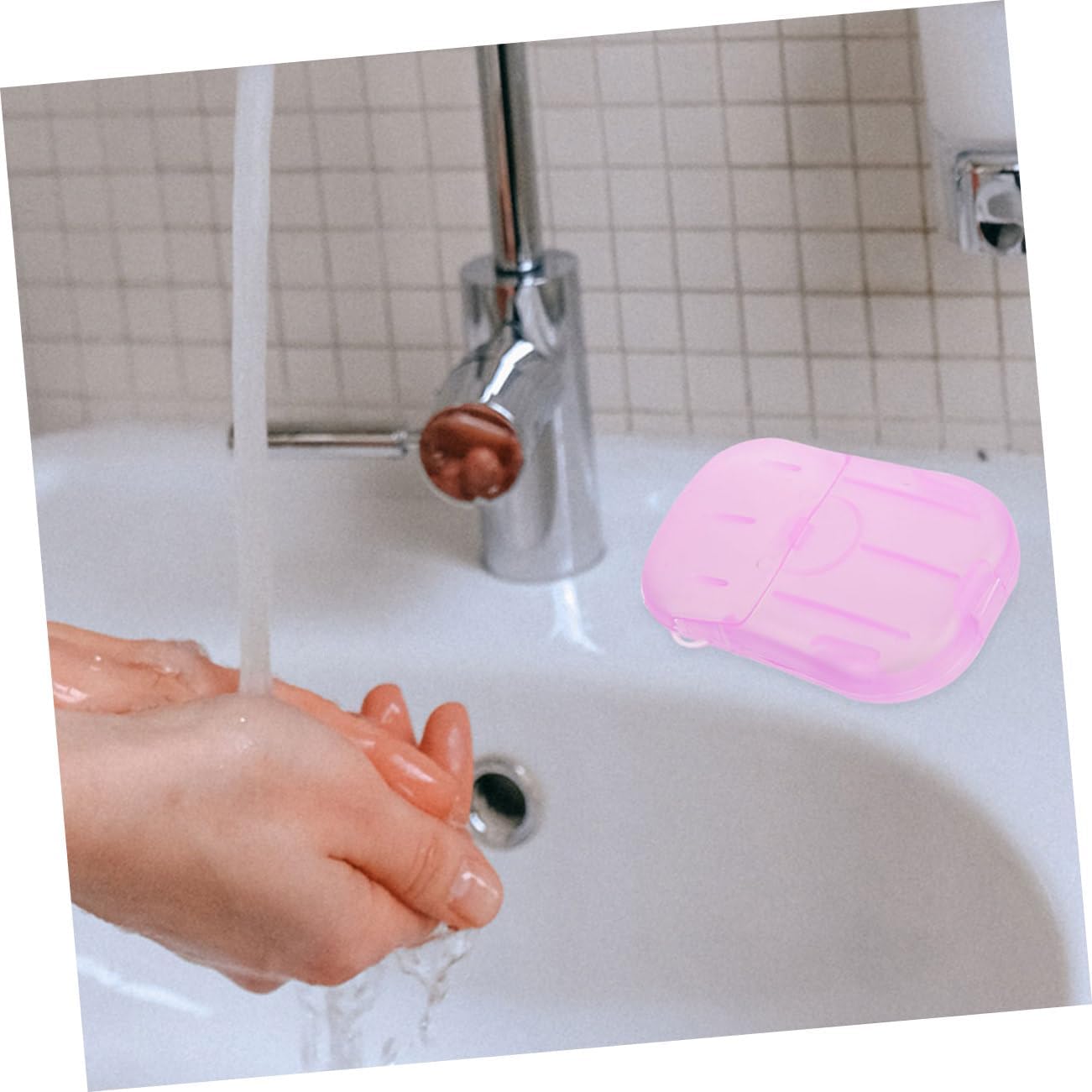 Sosoport 30 Boxes Portable Travel Soap Kids Soap Small Soap Slice Portable Soap Slices Soap Flakes Hand Washing