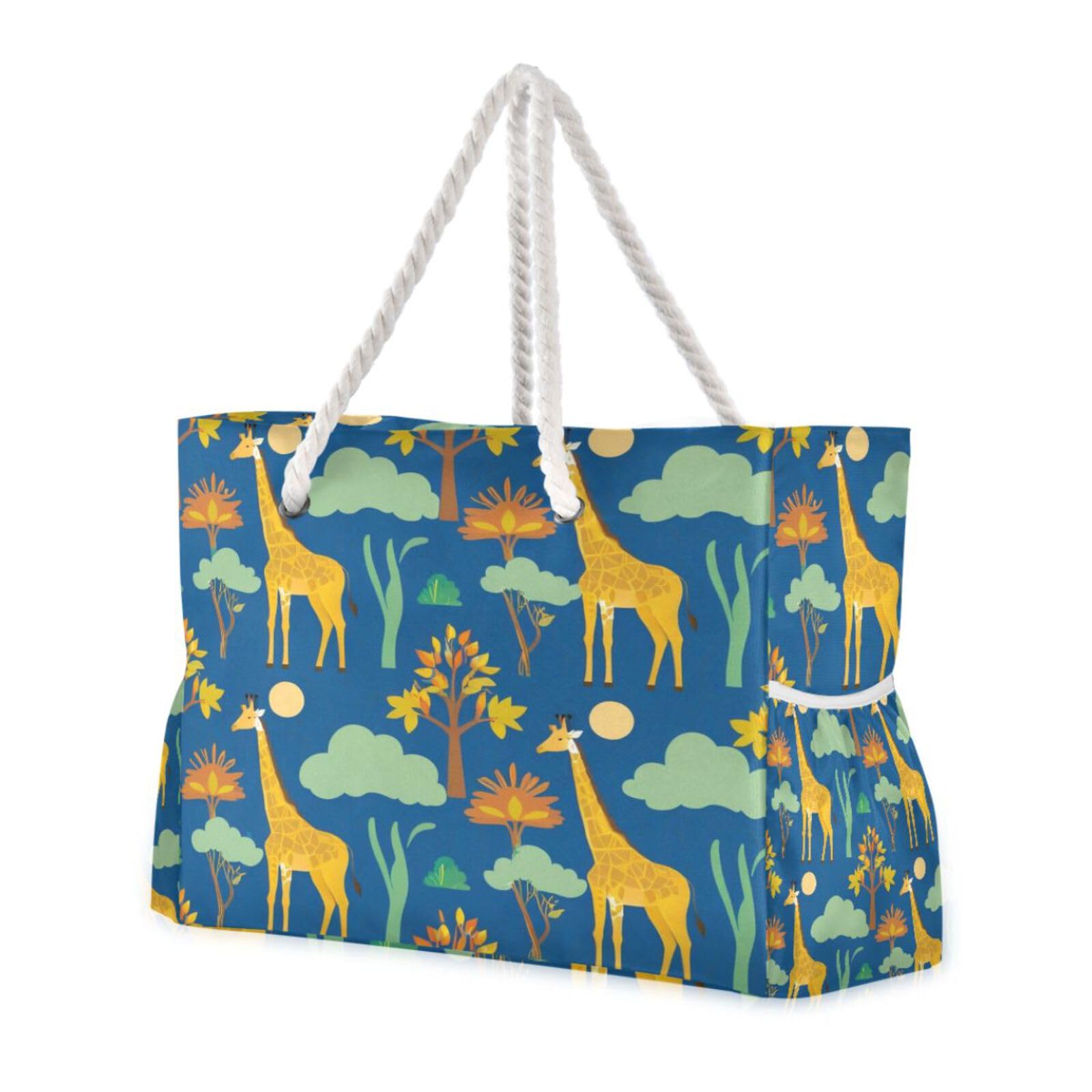 Sac à main girafe pour femme parfait pour une escapade de week-end et les courses de tous les jours - 8