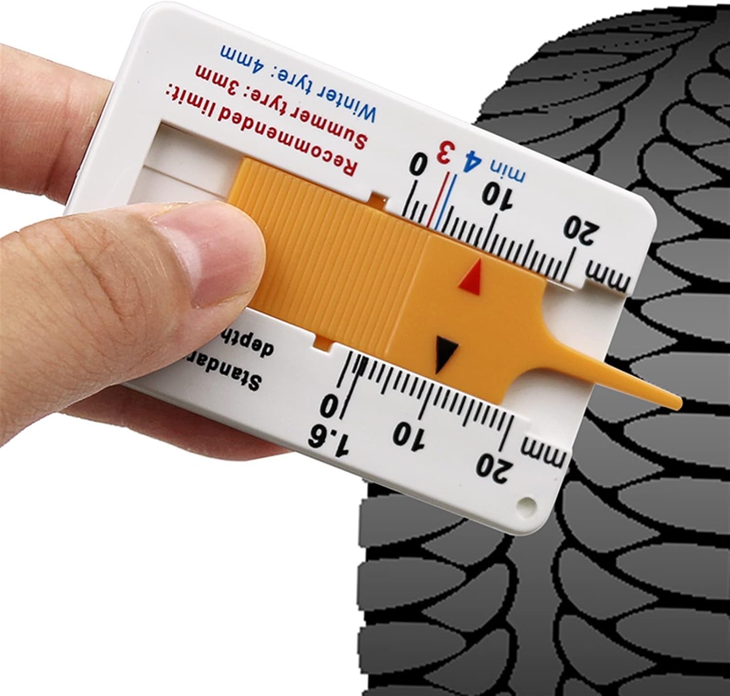 Measuring Wheels Automobile Wheel tire Depth Gauge, tire Gauge, Depth Indicator, Instrument, Motorcycle Trailer Measuring Tool.