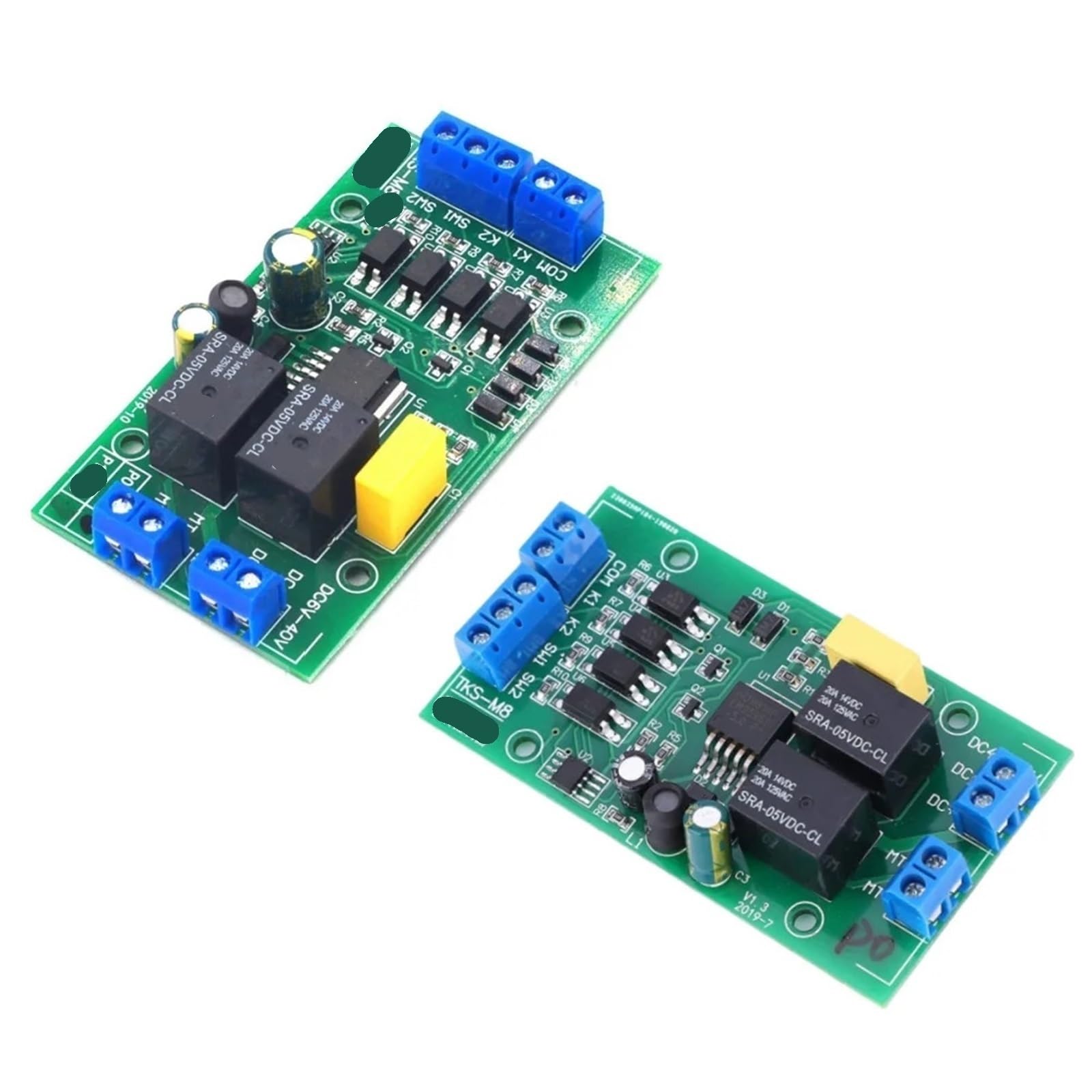 Motortreiber, 2er-Pack DC 5 V 12 24 Gleichstrommotor-Vorwärts- Und Rückwärtsregler, Hochstrom Mit Begrenzungsrelais-Treiber, Aufzugssteuerplatine,Intelligente Steuerung