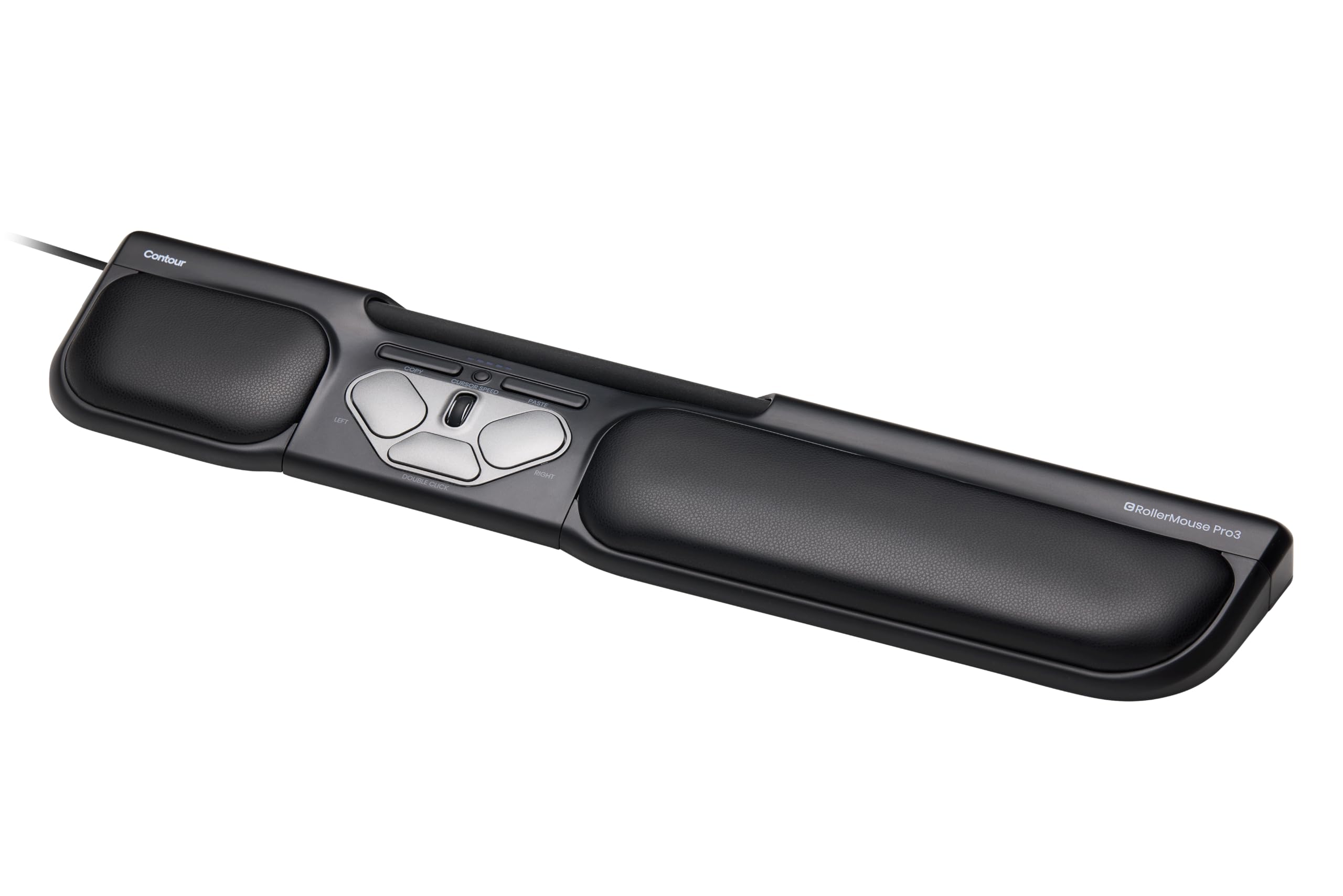 Contour RollerMouse Pro3 Souris Ergonomique TMS, Canal carpien soulagement l’épaule, Pas portée, Pas Saisie, Raccourcis Personnalisables, Vitesse Ajustable, Connexion USB Compatible Mac et PC