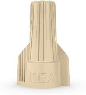 IDEAL 30-341P Twister Wire Connectors Model 341 Tan (100/Bag) - Secure Copper Wire Connections with Wings & Spring