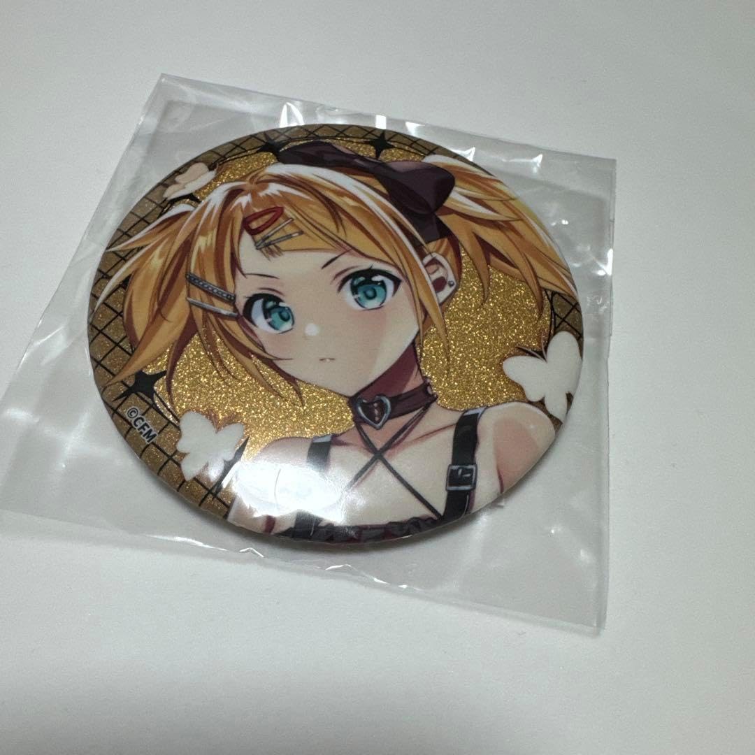 鏡音リン 楽天グリッター缶バッジ 楽天コレクション/鏡音リン