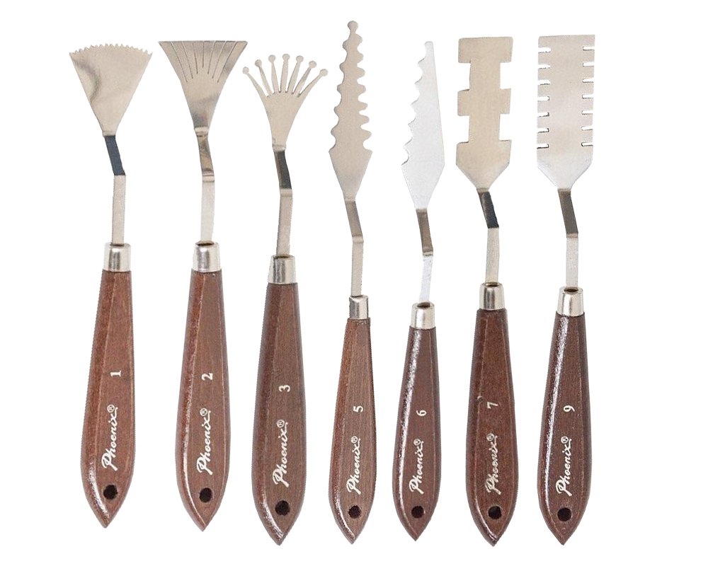 7 Pcs Creative Special Effects Palette Knives Paint Knives, Set of 7