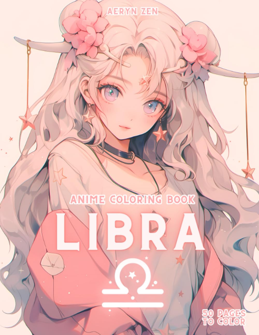 Anime Coloring Book: Zodiac Libra: Manga Art & Anime Enthusiasts Stress Relief Adult Coloring (Anime Zodiac Signs)