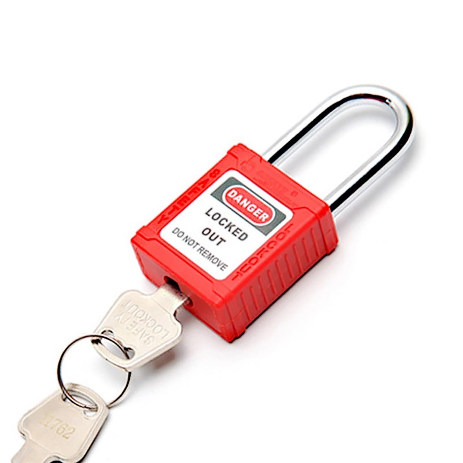 Cadenas à anse en acier 6x38mm pour verrouillage industriel et gestion d'accès