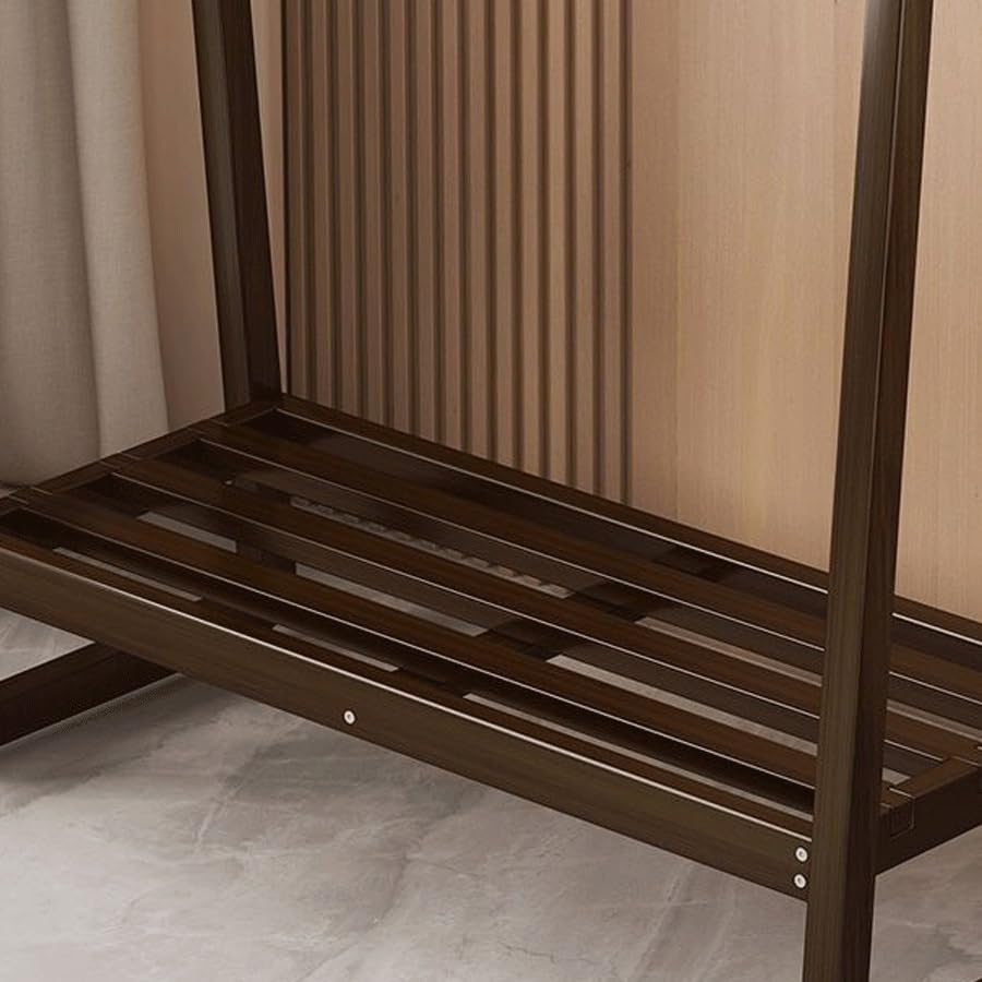 Perchero de pie para ropa extensible de suelo a techo para dormitorio y recibidor 3