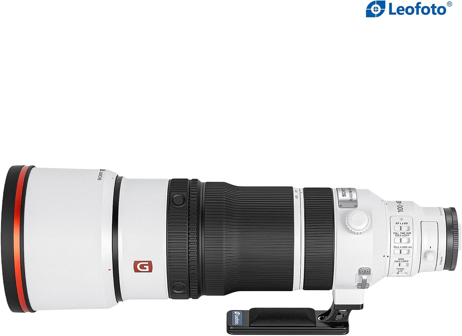 Leofoto SF-06 Replacement Lens Foot for Sony FE 100-400mm F4.5 GM OSS Lens (SEL100400MC), Arca-Swiss Dovetail Tripod Collar Foot with QD Socket, 1/4" & 3/8" Threads, CNC Aluminum Low-Profile Base