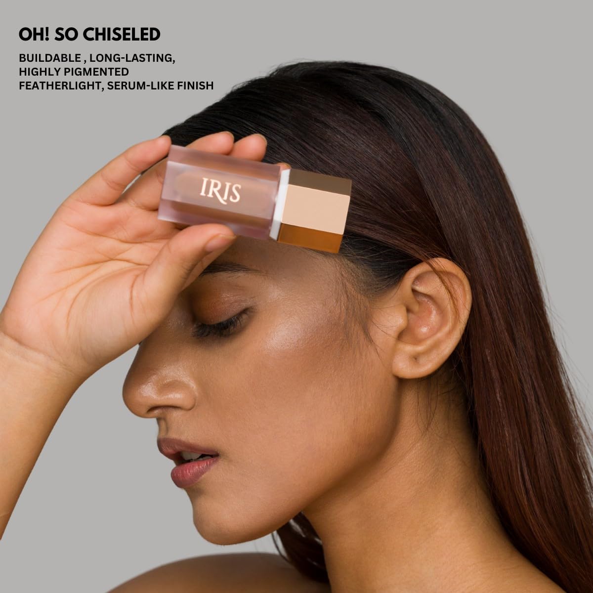 IRIS COSMETICS - Pincel de contorno líquido y difuminador, She's Toasted