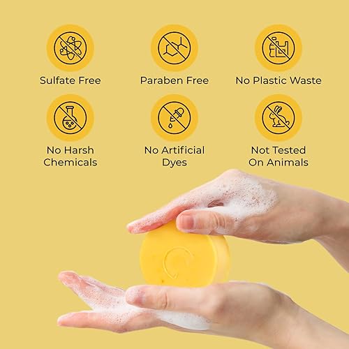 Miniatura 3 de Barra de acondicionador sólido de lujo para cabello normal con aceites esenciales de eucalipto y naranja, acondicionador orgánico, barra de