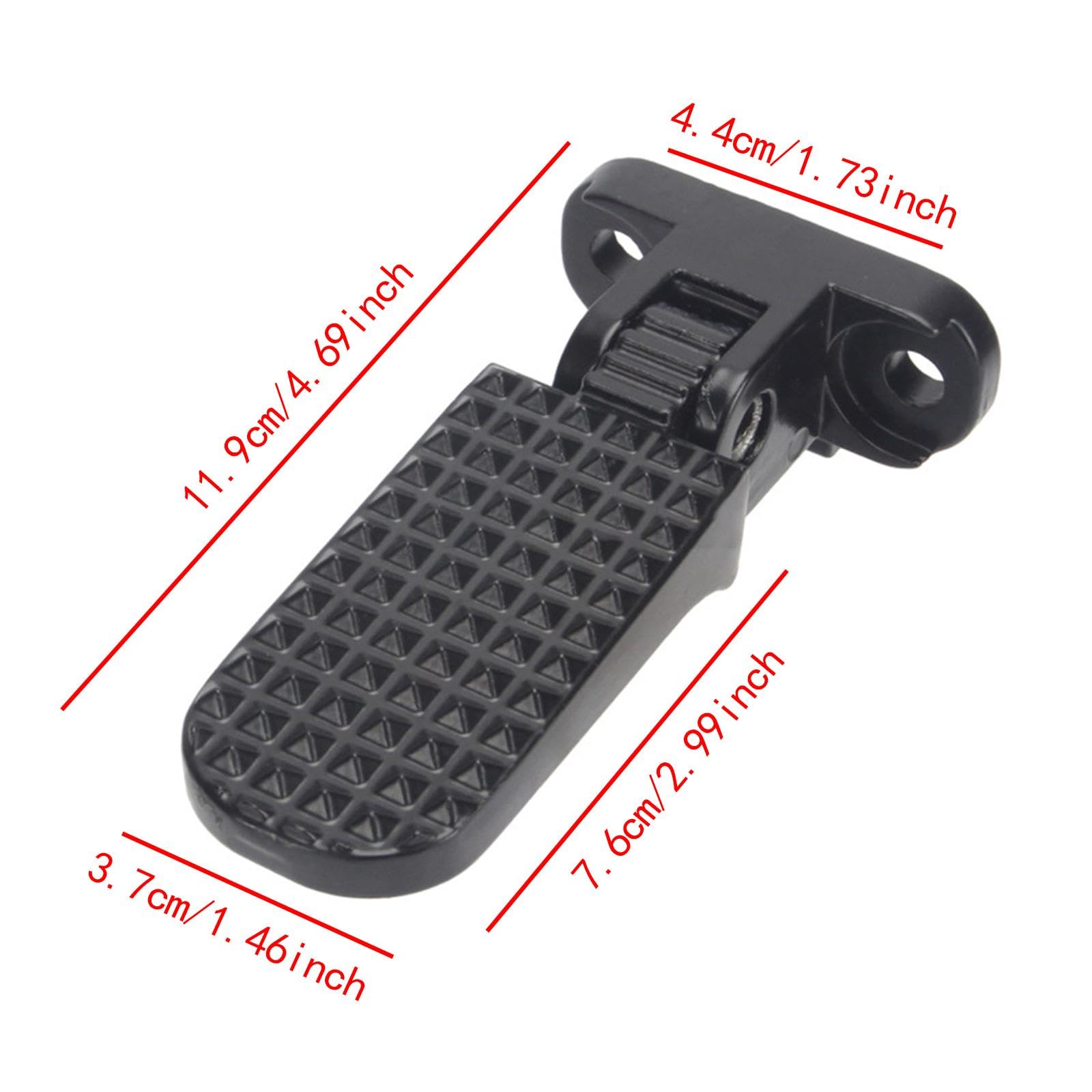 Menolana 1 Pair Bike Rear Pedals Mountain Bikes Foot Plate Pedals Accessories Gear Non Slip Metal Folding Bicycle Foot Pegs Footrests