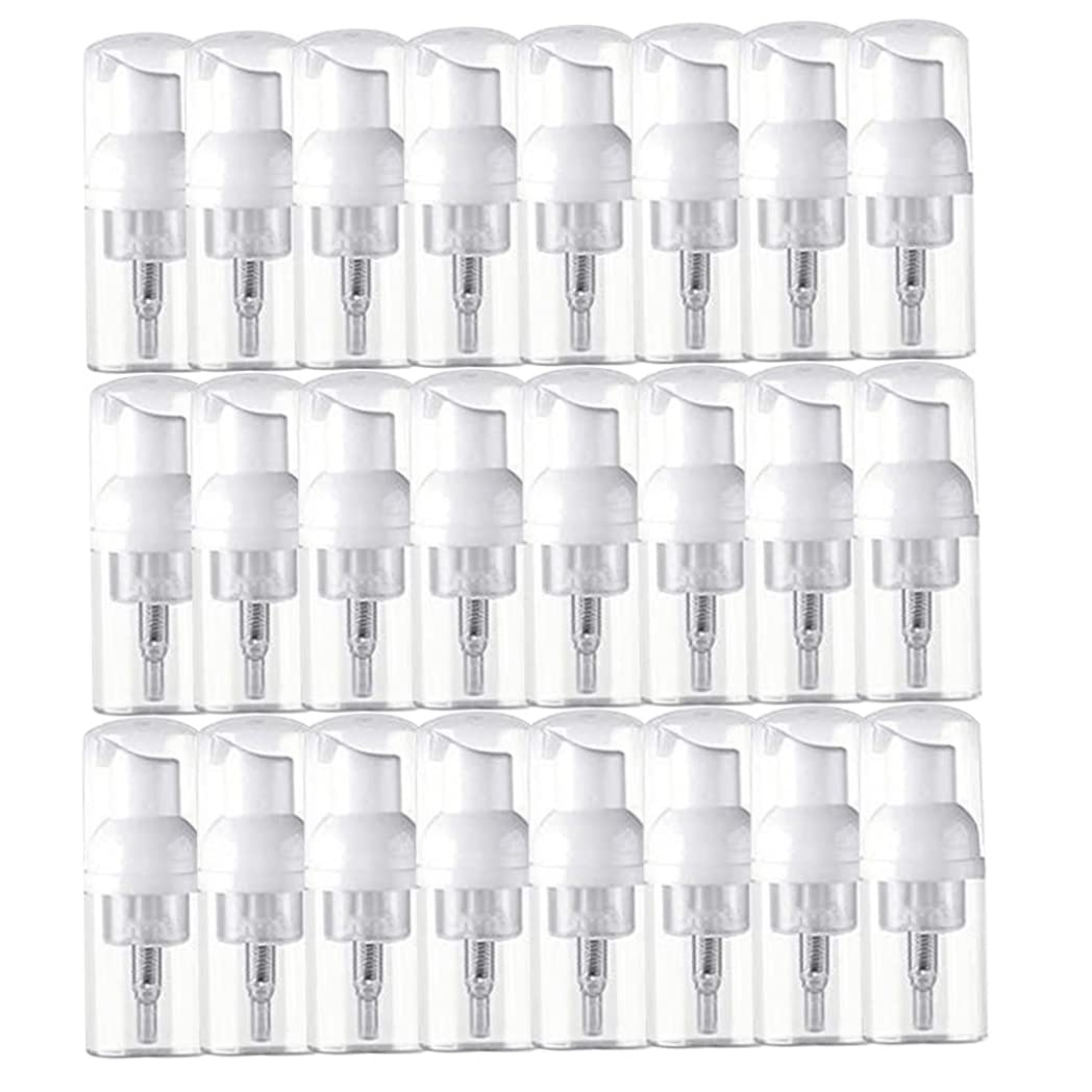 Tsawntd 30ml Empty Bottle for Travel 24Pcs Plastic Soap Bottle Foam Dispenser Mini Pump Dispenser for Travel foam pump shampoo lash shampoo
